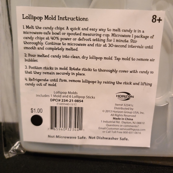 Lollipop form molds for Chocolate, NWT bundle set of 5 - Picture 12 of 12